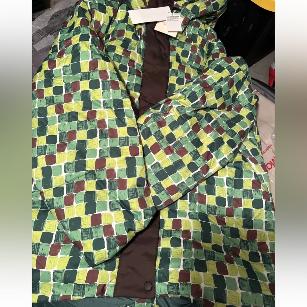 BNWT Uniqlo X Marni Printed Down Oversized Hooded Coat Jacket Size XS